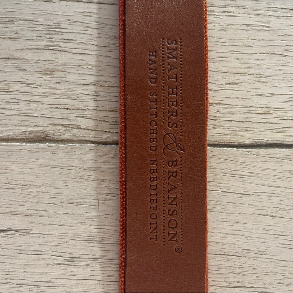 NWT Smathers + Branson Boys' University of Texas Needlepoint Belt - Picture 6 of 6